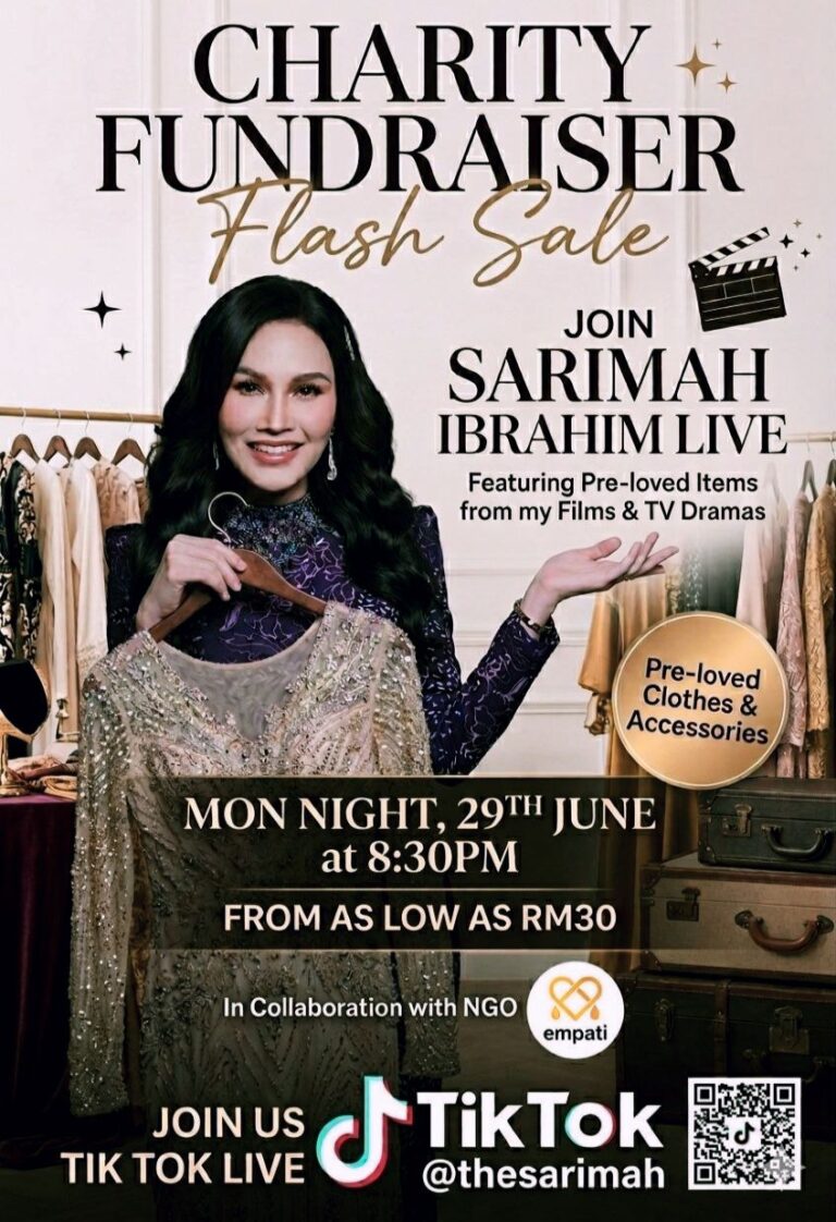 Sarimah Ibrahim jual barang peribadi demi Empati Malaysia